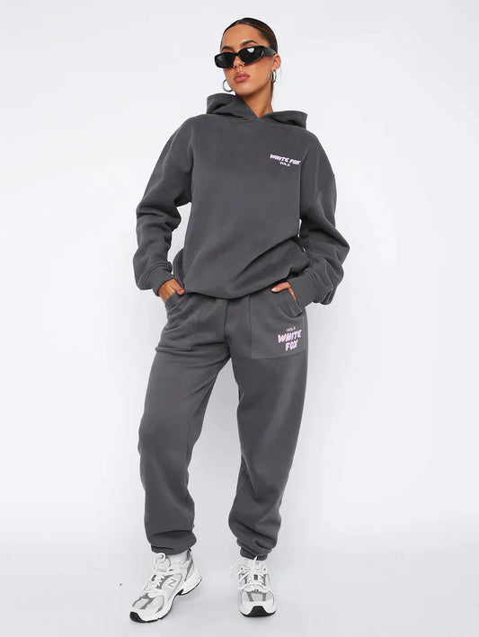 Dames Lounge Set – Zachte Hoodie & Joggingbroek