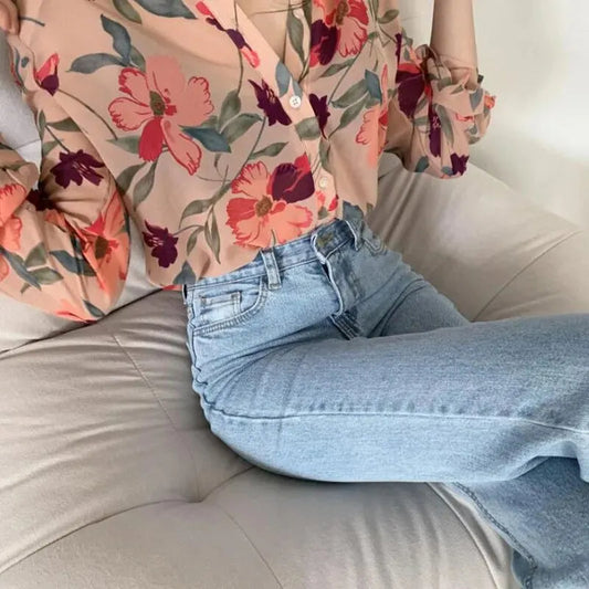 Luchtige Chiffon Zomerblouse Dames