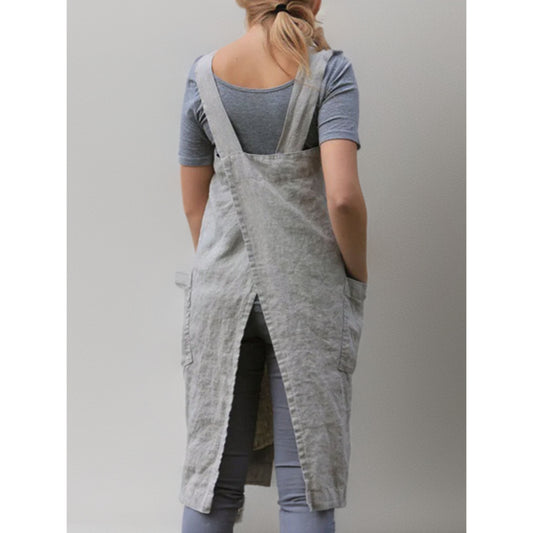 Schortjurk voor Dames met Zakken en Verfijnde Details