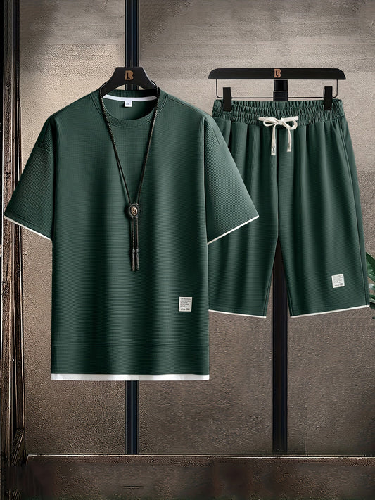Men’s Breathable Summer Set – Modern T-Shirt & Shorts