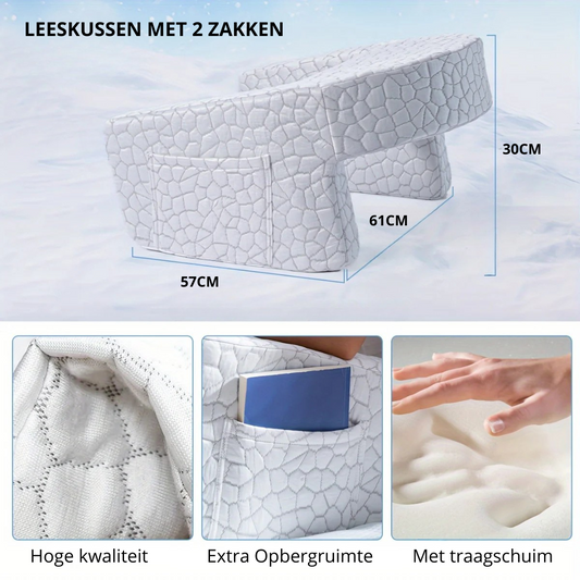Luxe Memory Foam Rugkussen – Ergonomisch Traagschuim voor Ultiem Comfort