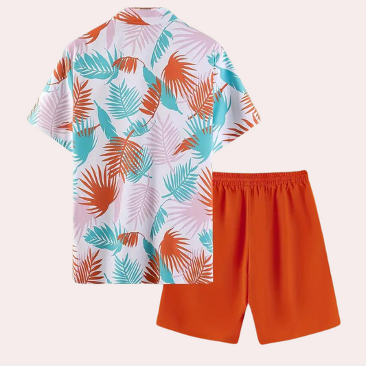 Heren Hawaiian set voor zomer en vrije tijd