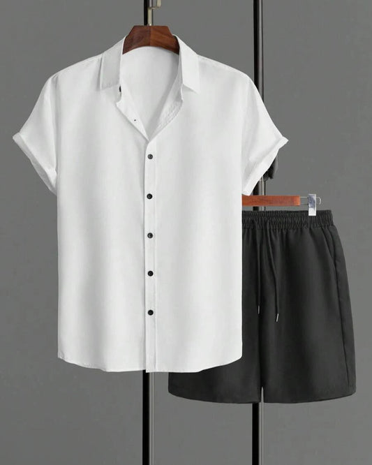 Lichtgewicht Zomer Set voor Heren – Ademend Shirt en Shorts