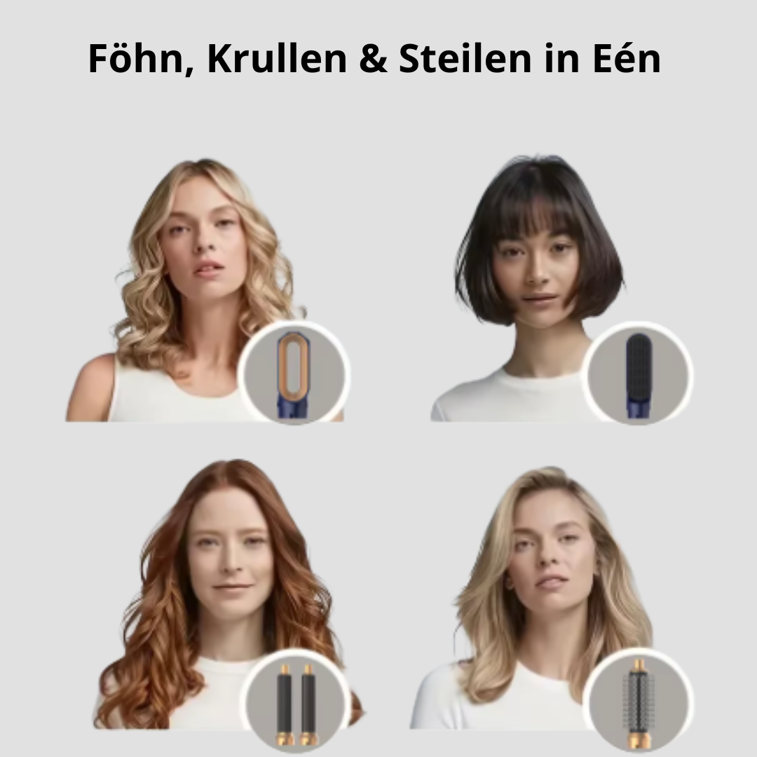 Haarstyler 3-in-1 – Föhnen, Krullen & Multifunctioneel