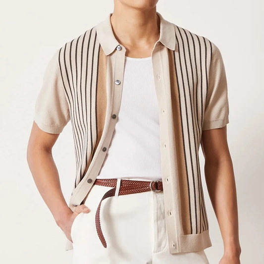 Stijlvolle Herenpolo met Knopen – Ademend, Comfortabel & Casual Chic