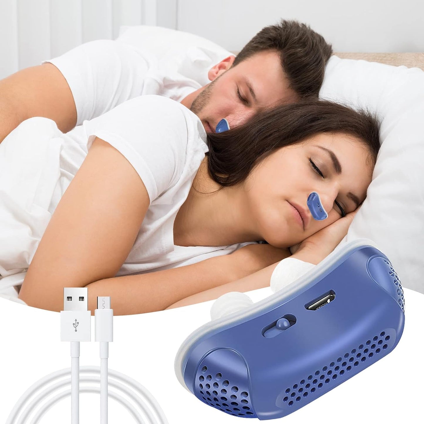 Compact Wearable Snore-Reduction Device – Portable Sleep Device