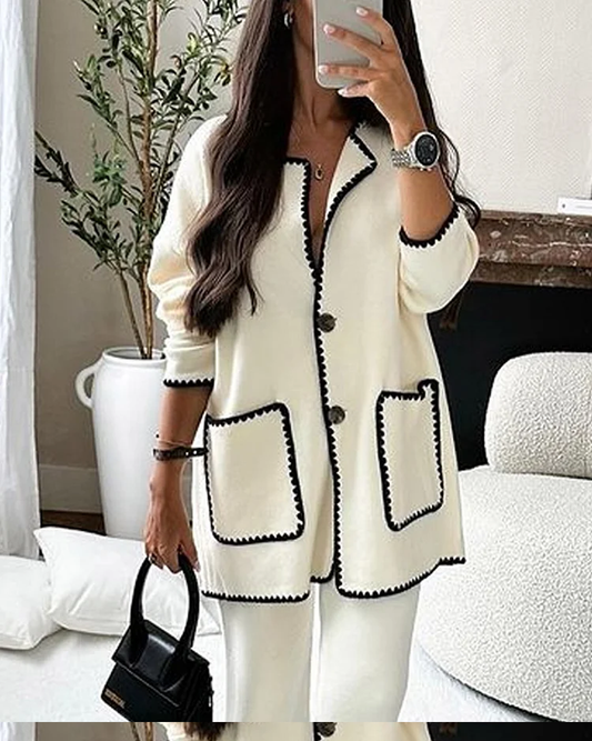 Elegante Dames Loungewear Set met Comfortabele Pasvorm