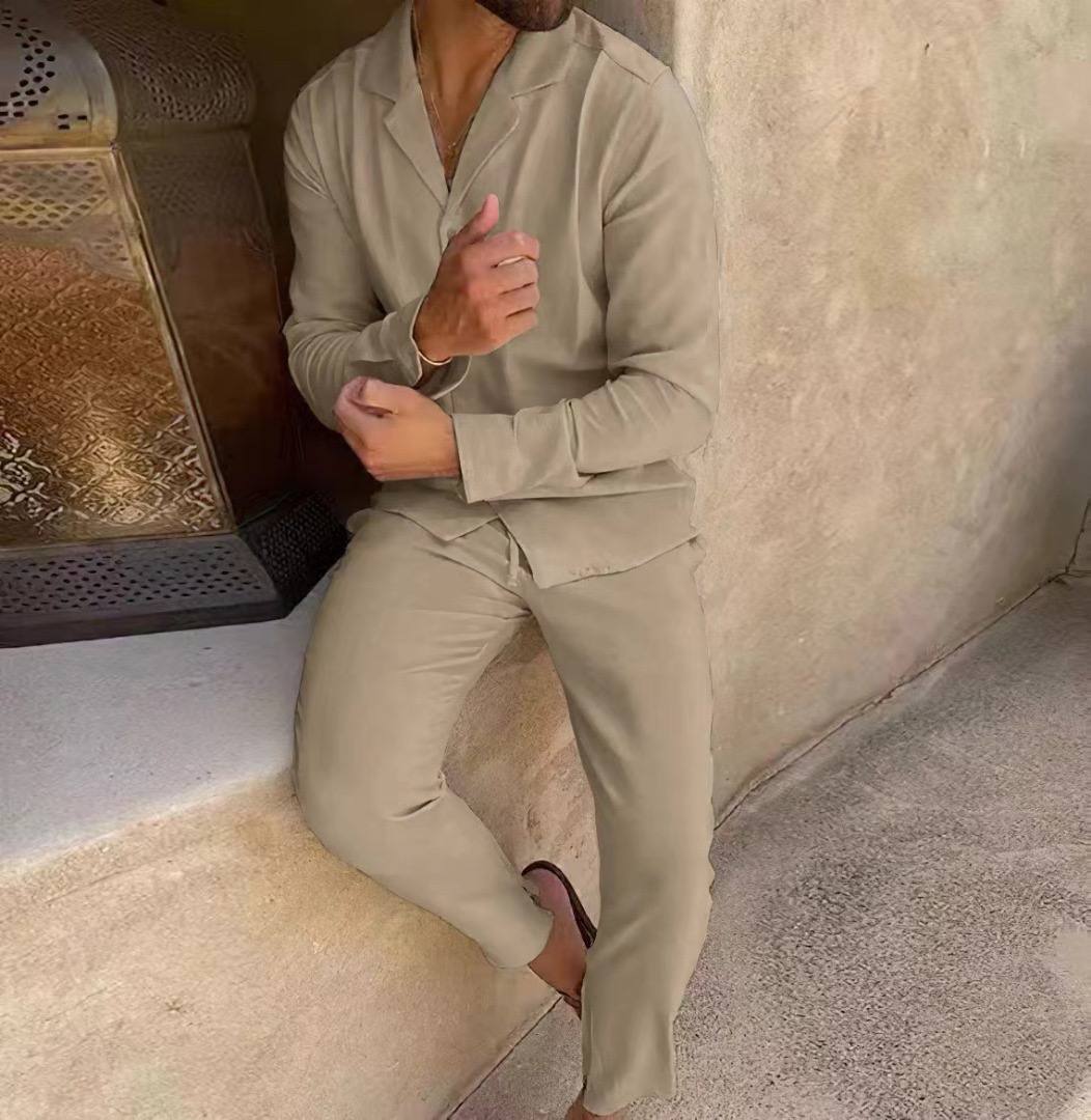 Linnen Zomerset voor Heren – Ademend & Stijlvol Twee-Delig