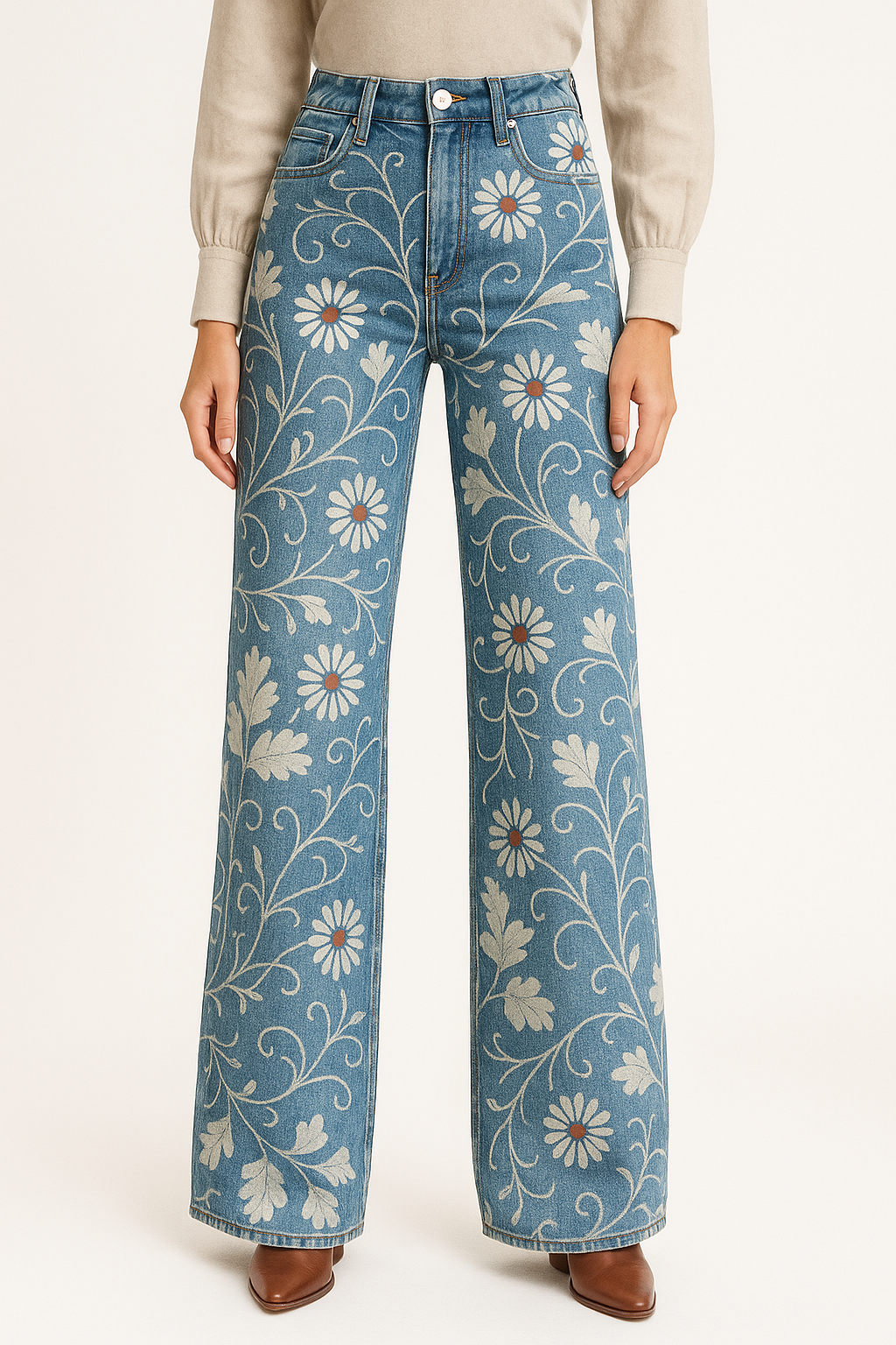 Luchtige Wide Leg Damesjeans – Comfort & Stijl