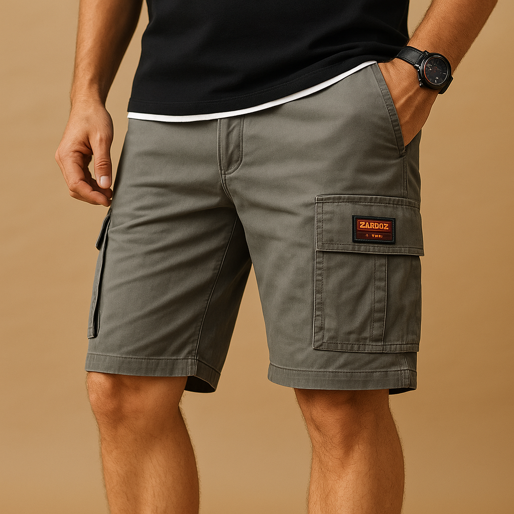 Sneldrogende Cargo Shorts voor Heren met Veelzijdige Zakken