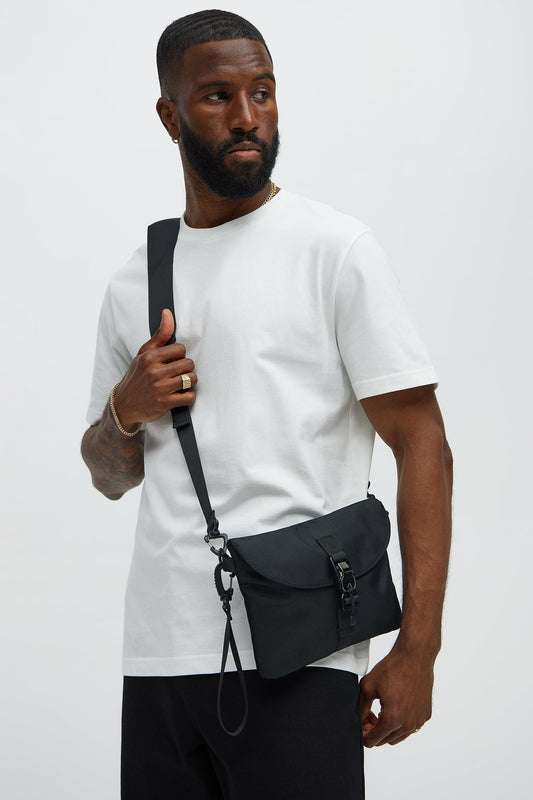 Minimalistische Crossbody Tas met Magneetsluiting – Zwart