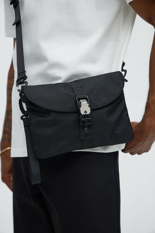 Minimalistische Crossbody Tas met Magneetsluiting – Zwart