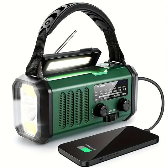 Multifunctionele Noodradio met Zaklamp, Powerbank en Dynamo