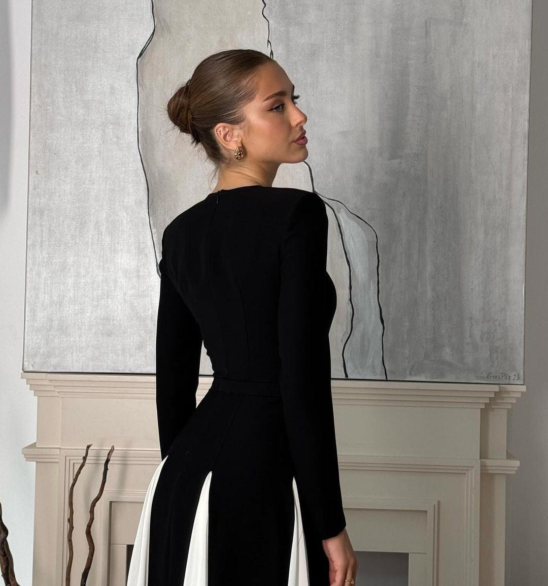 Elegante Dames Maxi Jurk met Vloeiende Pasvorm en Verfijnde Look