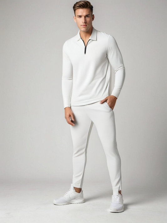 Casual Heren Trainingspak met Ritssluiting – Comfort & Stijl