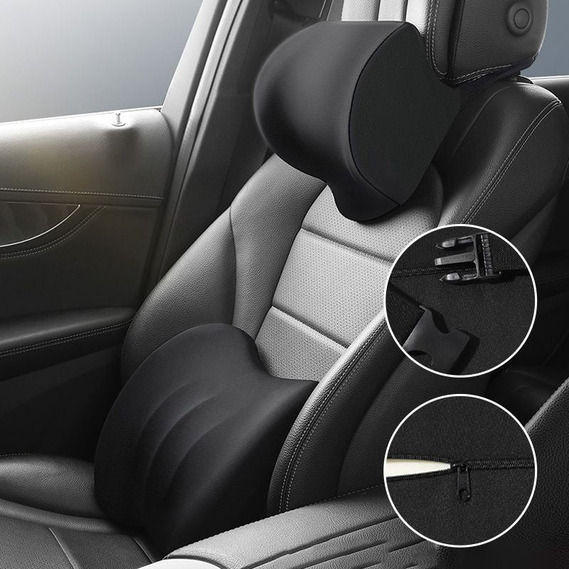 Ergonomische Autokussenset voor Nek en Onderrug – Optimaal Rijcomfort