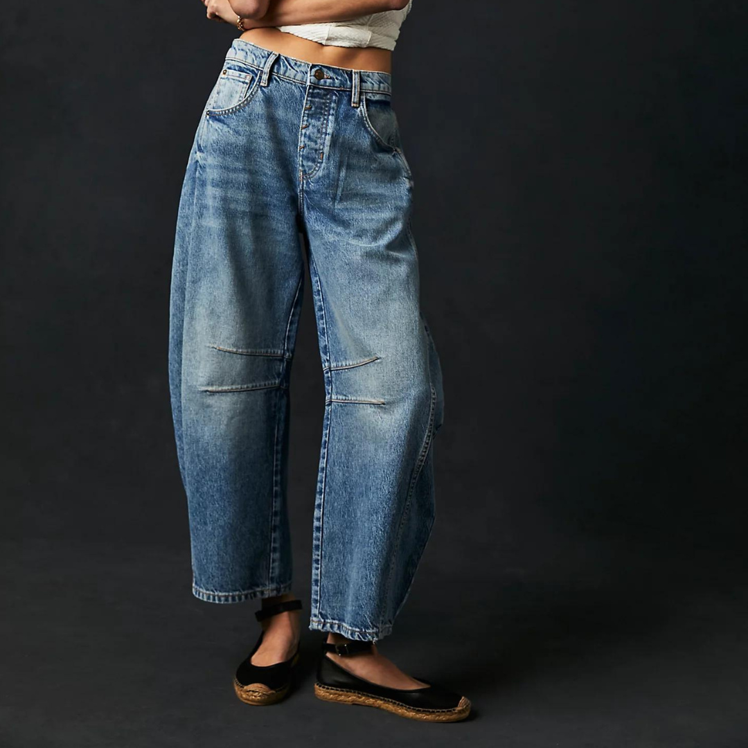 Straight Leg Jeans voor Dames – Losse Pasvorm, Tijdloze Look