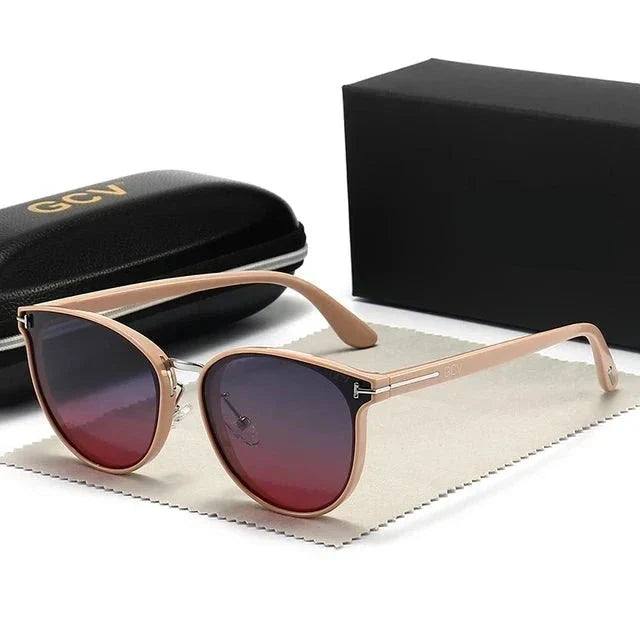 Dames Zonnebril met Cat Eye Design en Gepolariseerde Glazen