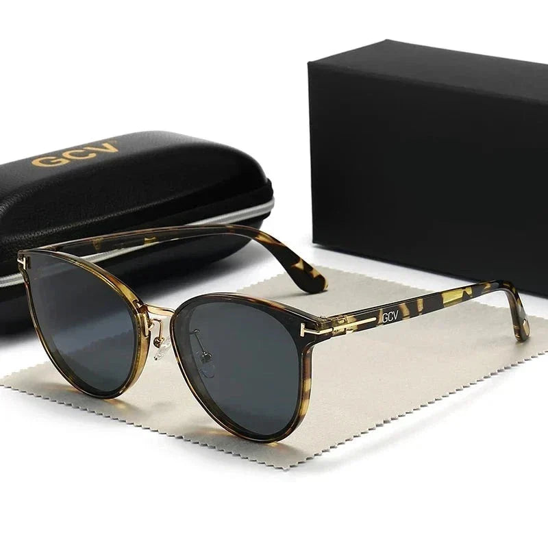 Dames Zonnebril met Cat Eye Design en Gepolariseerde Glazen