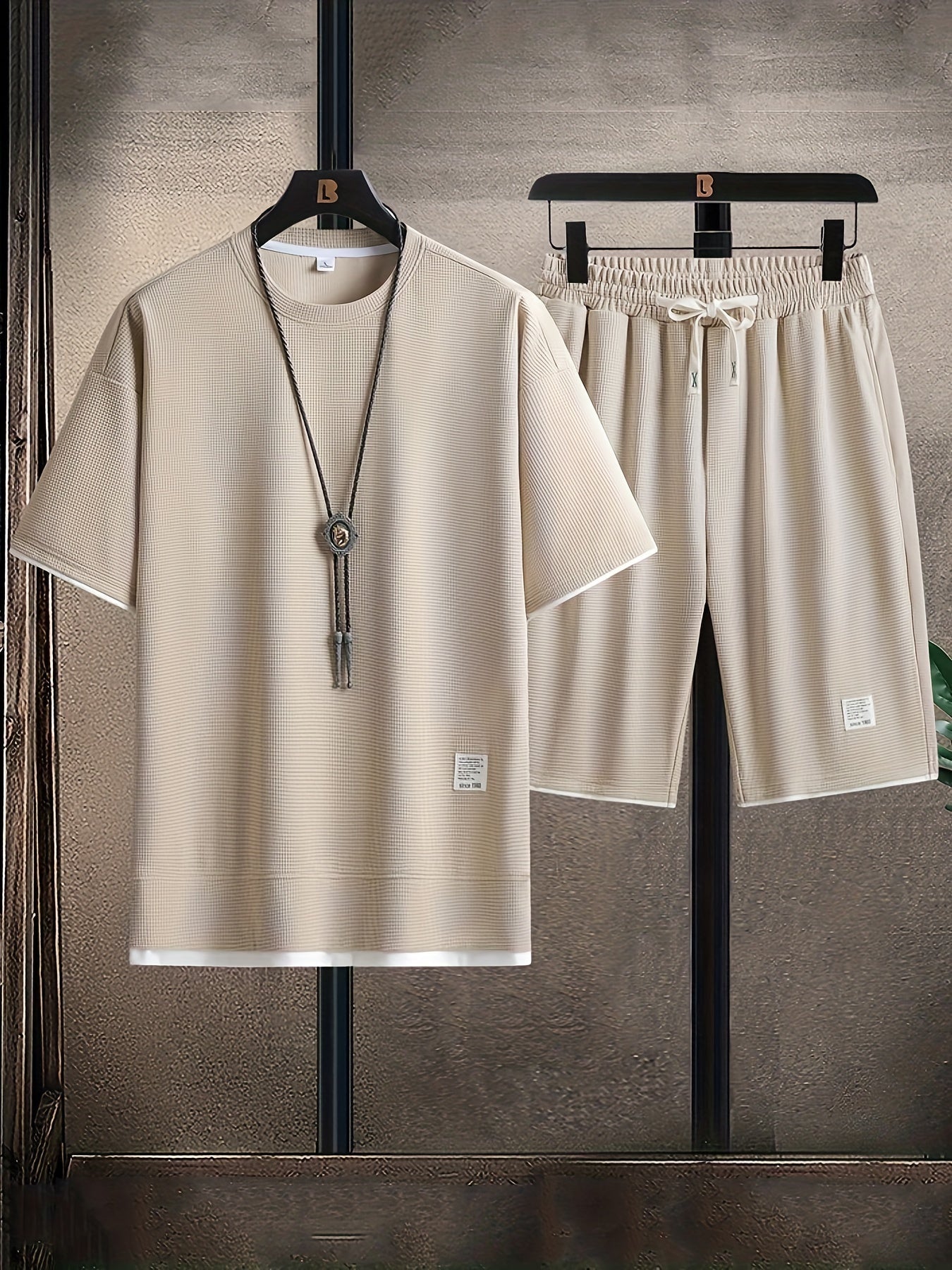 Moderne ademende heren zomerset – T-shirt & shorts