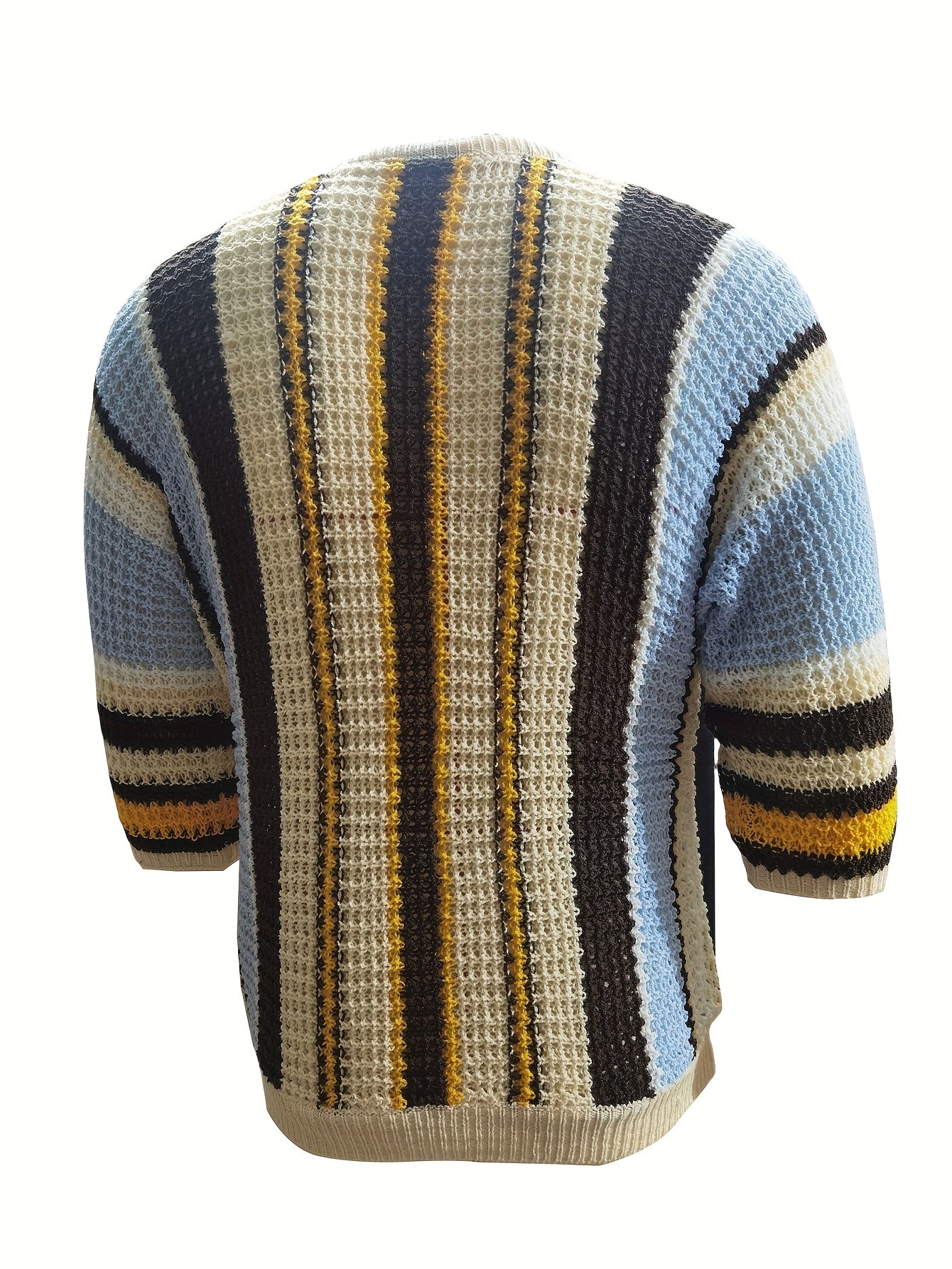 Casual Striped Knit Sweater – Comfortable & Breathable