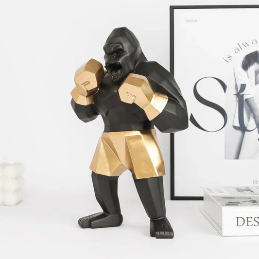 Geometrisch Beeld van een Gorilla – Modern Decoratief Accent