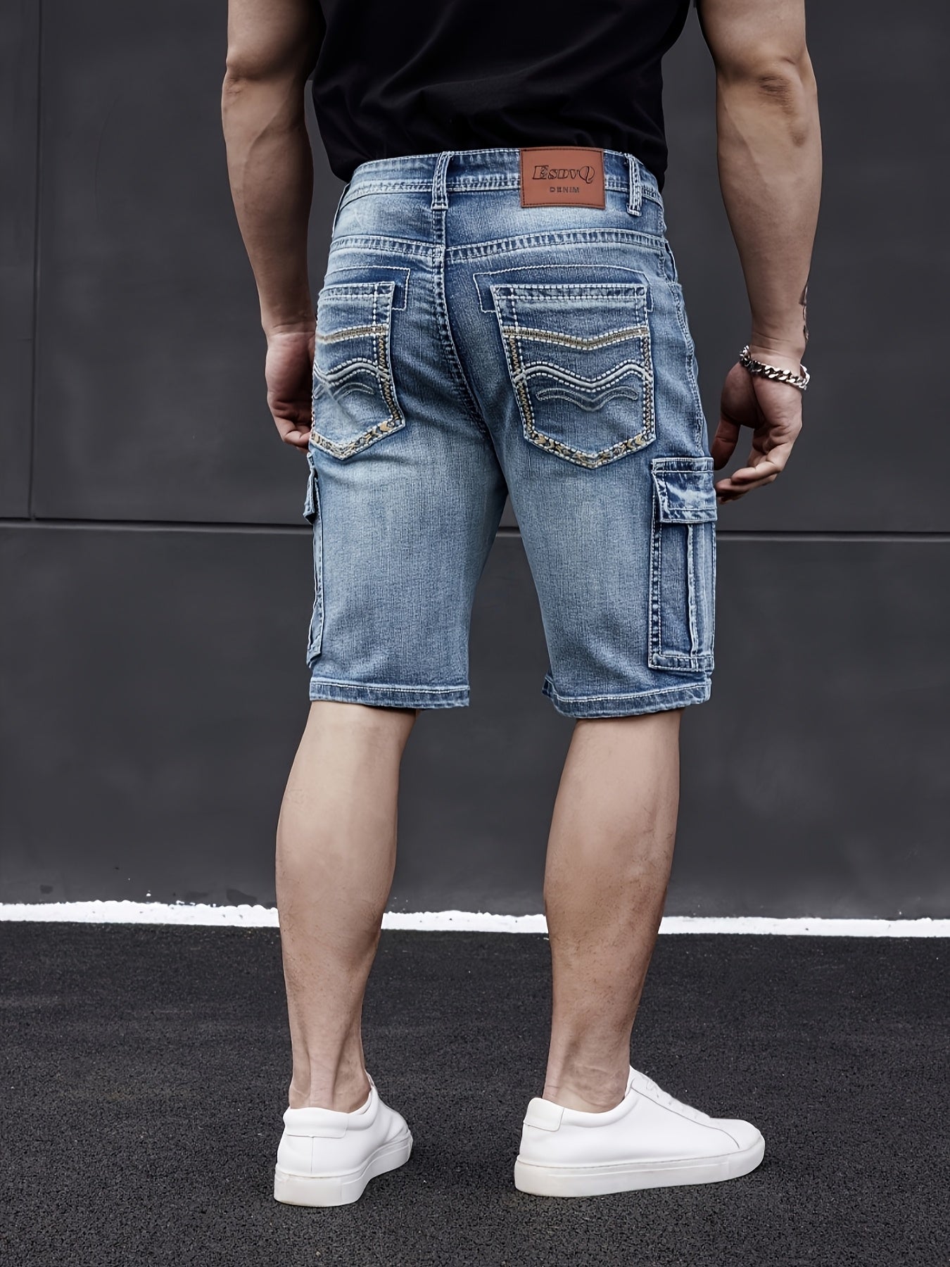 Men's Multi-Pocket Denim Shorts – Practical & Comfortable