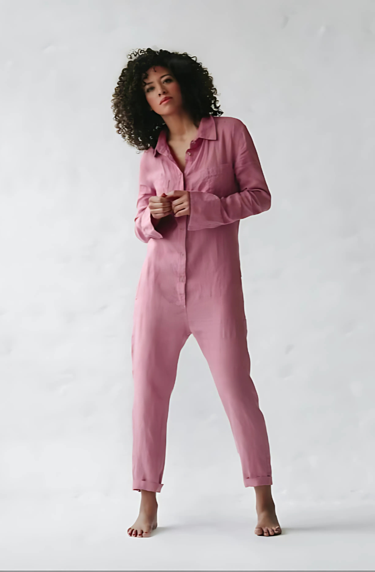 Women’s Linen Jumpsuit – Lightweight, Stylish & Practical