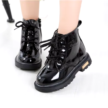 Lichtgewicht Kinderlaarsjes met Vetersluiting en Antislipzool