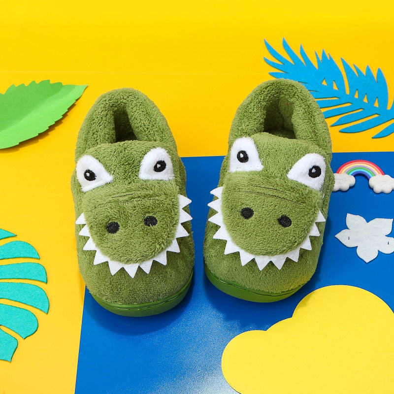 Warme Dinosaurus Pantoffels voor Peuters – Zacht, Antislip en Uniseks