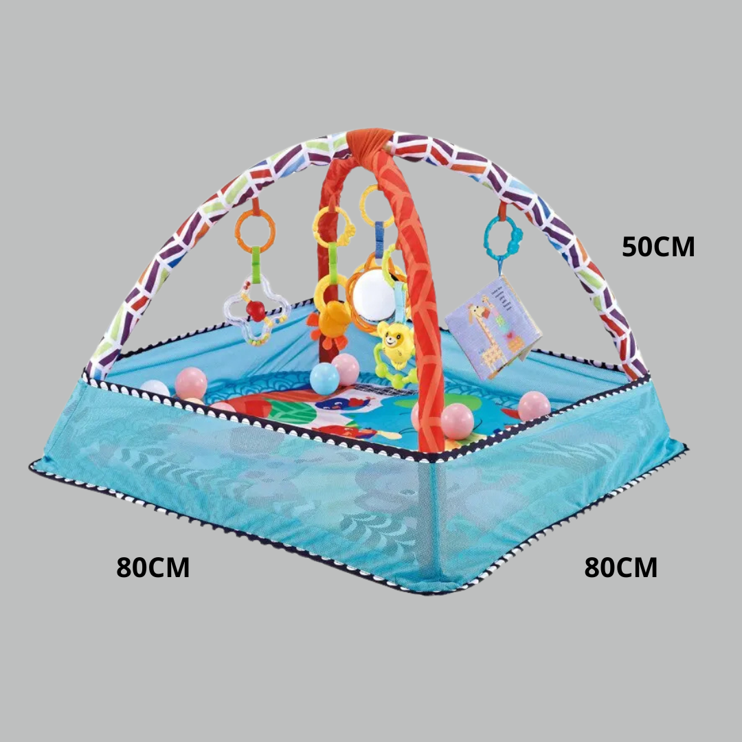 Baby Speelmat met Gym – Leren & Spelen vanaf 0+ mnd