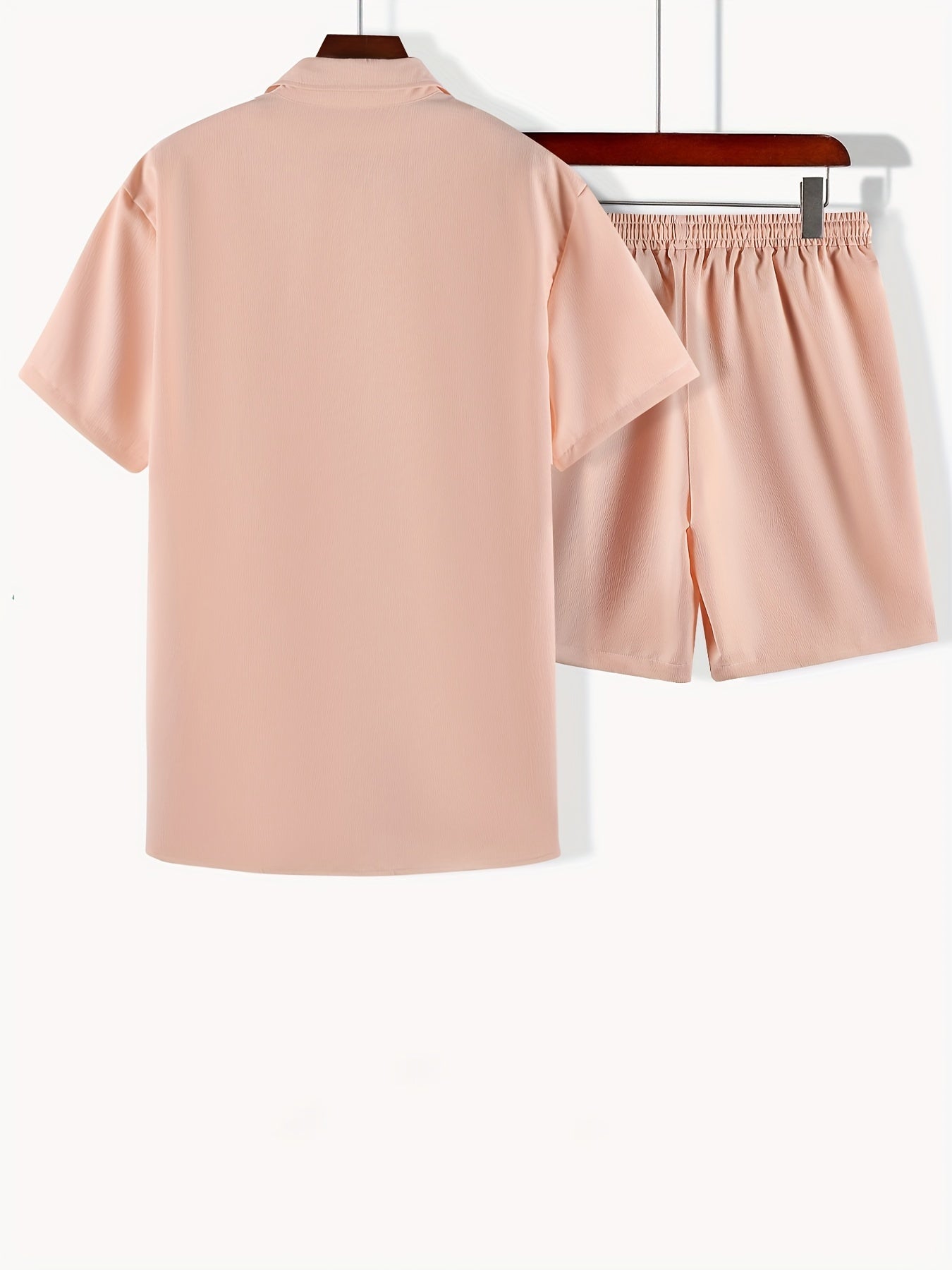 Tweedelige heren zomerset – overhemd met reverskraag en korte broek