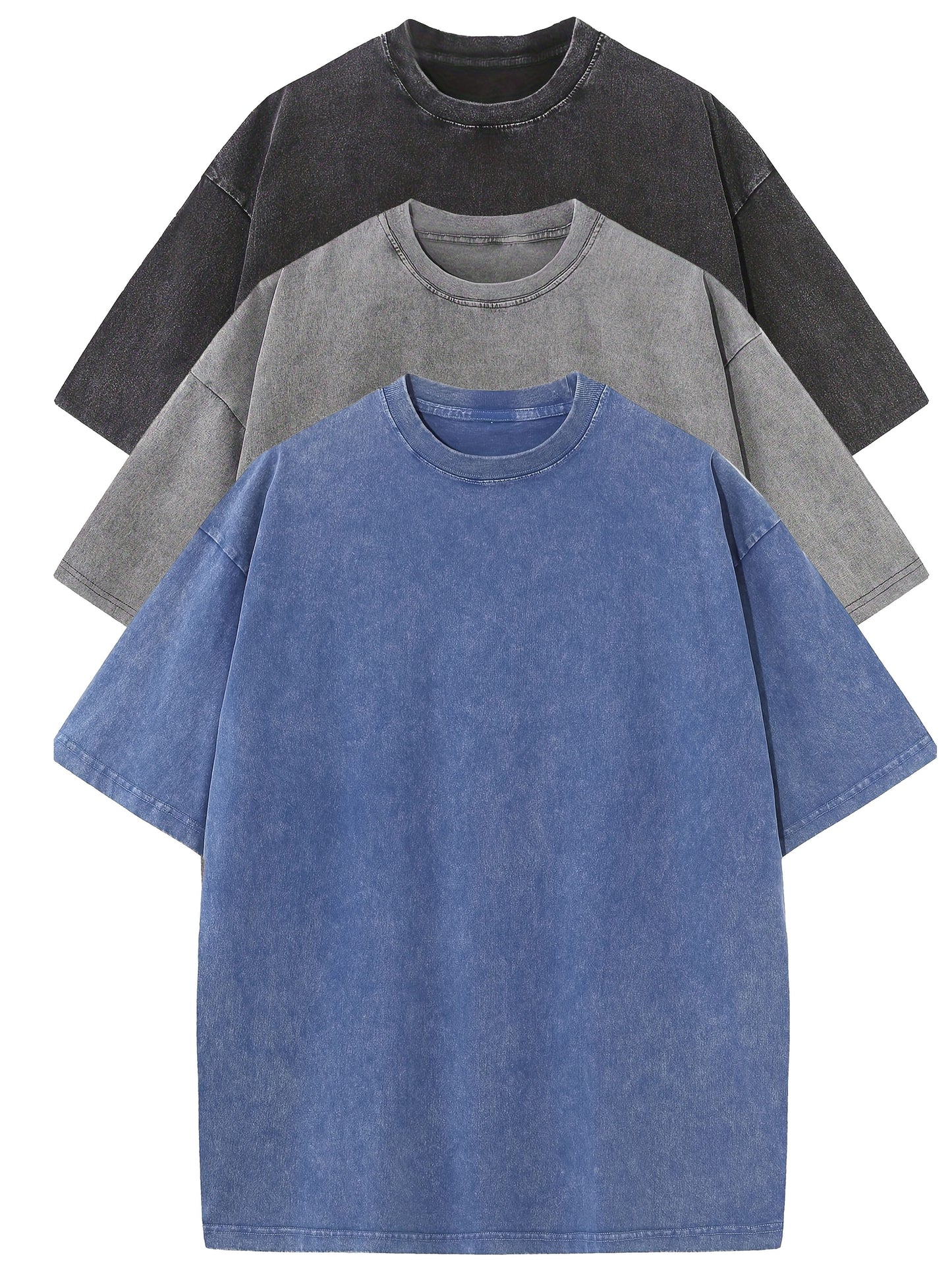 Men's Relaxed T-Shirts 3-Pack – Soft, Durable Comfort