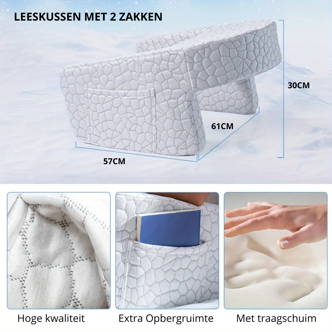 Luxe Memory Foam Rugkussen – Ergonomisch Traagschuim voor Ultiem Comfort