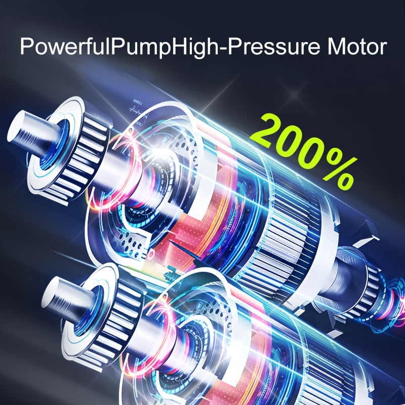 Portable Air Compressor with LCD Display & LED Light