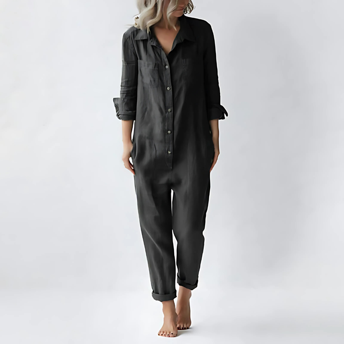 Women’s Linen Jumpsuit – Lightweight, Stylish & Practical