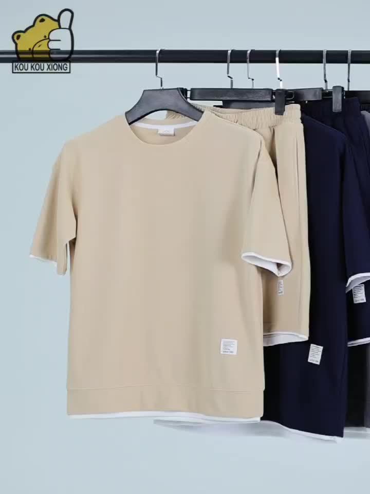 Men’s Breathable Summer Set – Modern T-Shirt & Shorts