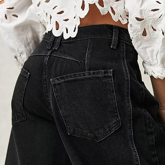 Dames jeans met wijde pijpen