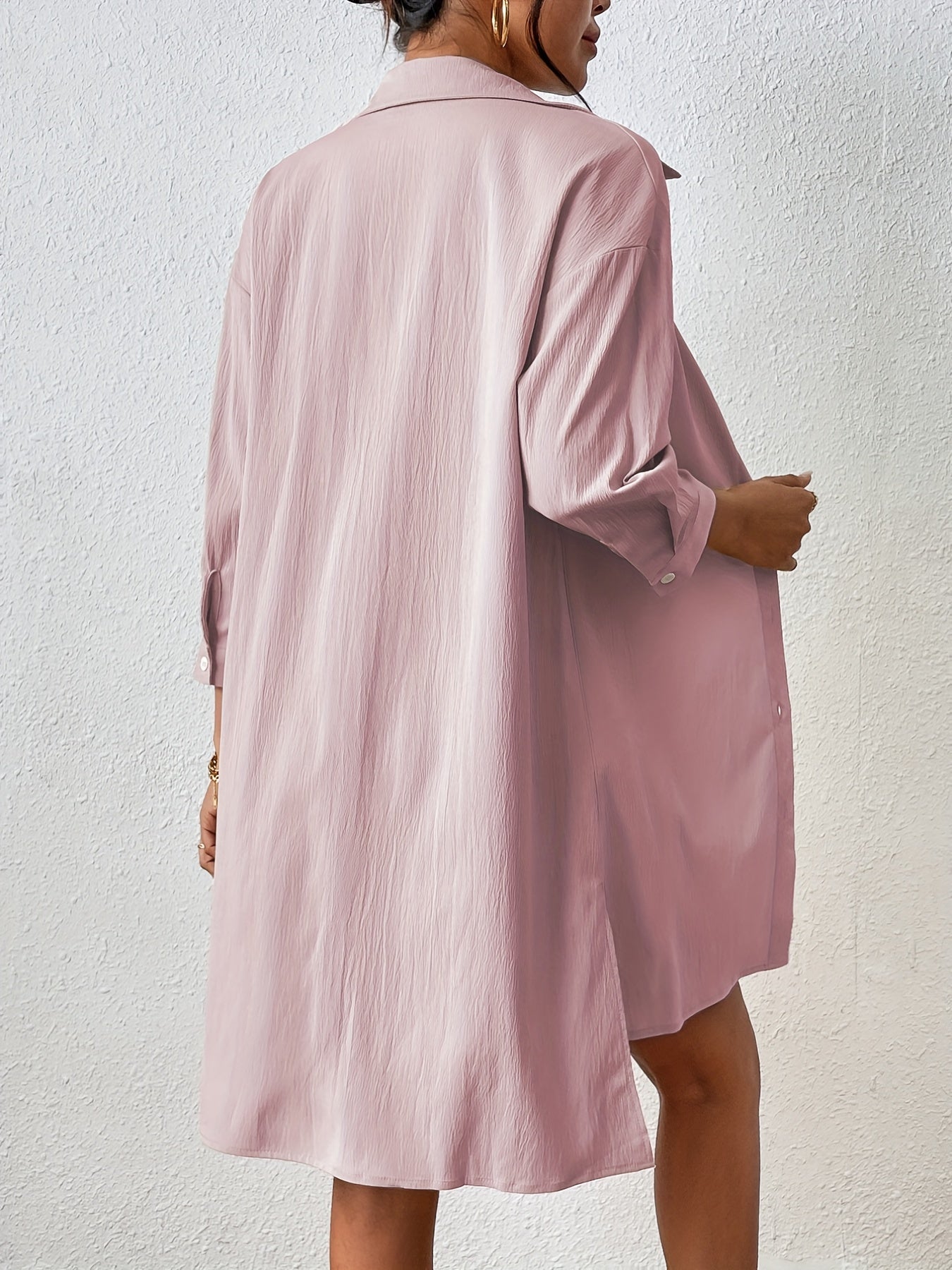 weedelige dames set met overhemd en short