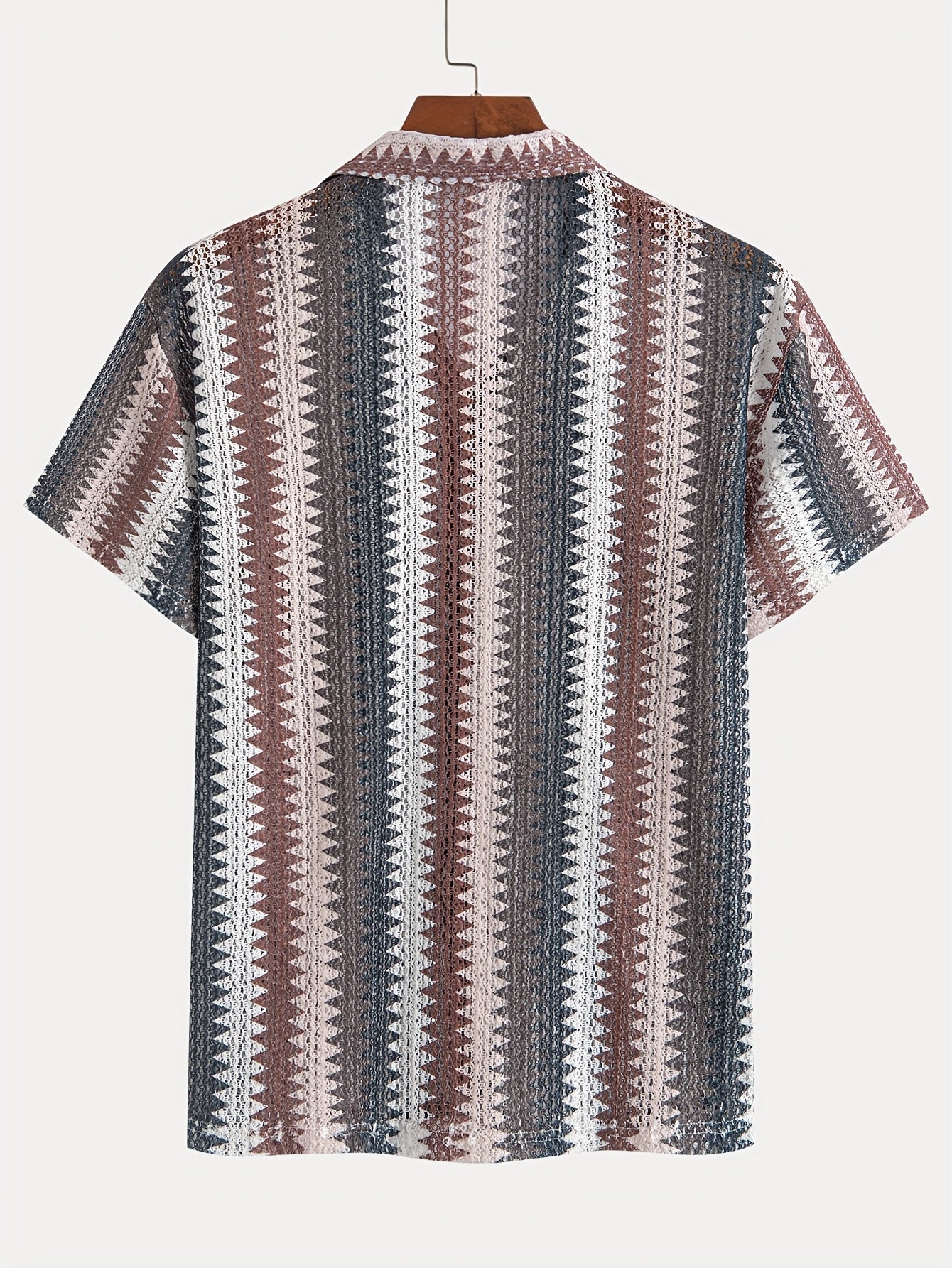 Men's Summer Casual Short Sleeve Shirt – Lightweight Woven Fabric