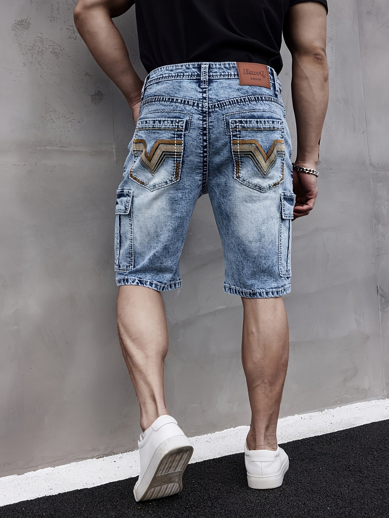 Men's Multi-Pocket Denim Shorts – Practical & Comfortable