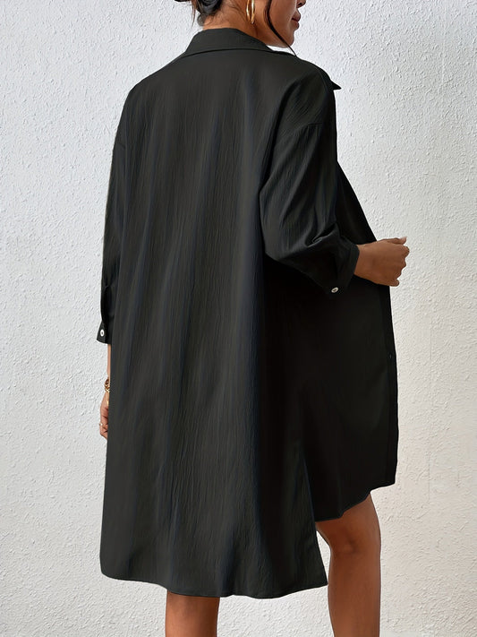 weedelige dames set met overhemd en short