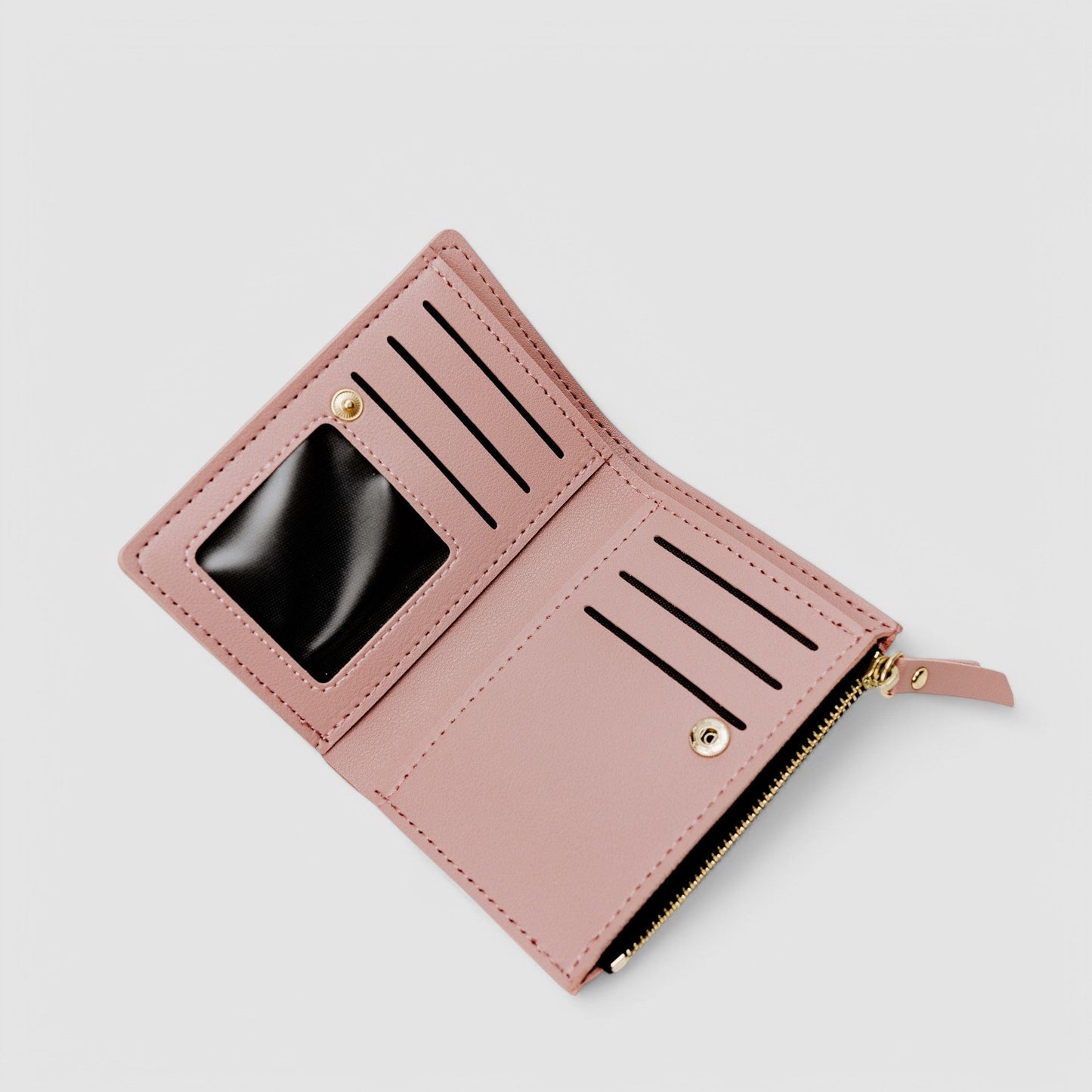 Dames portemonnee met geborduurde details