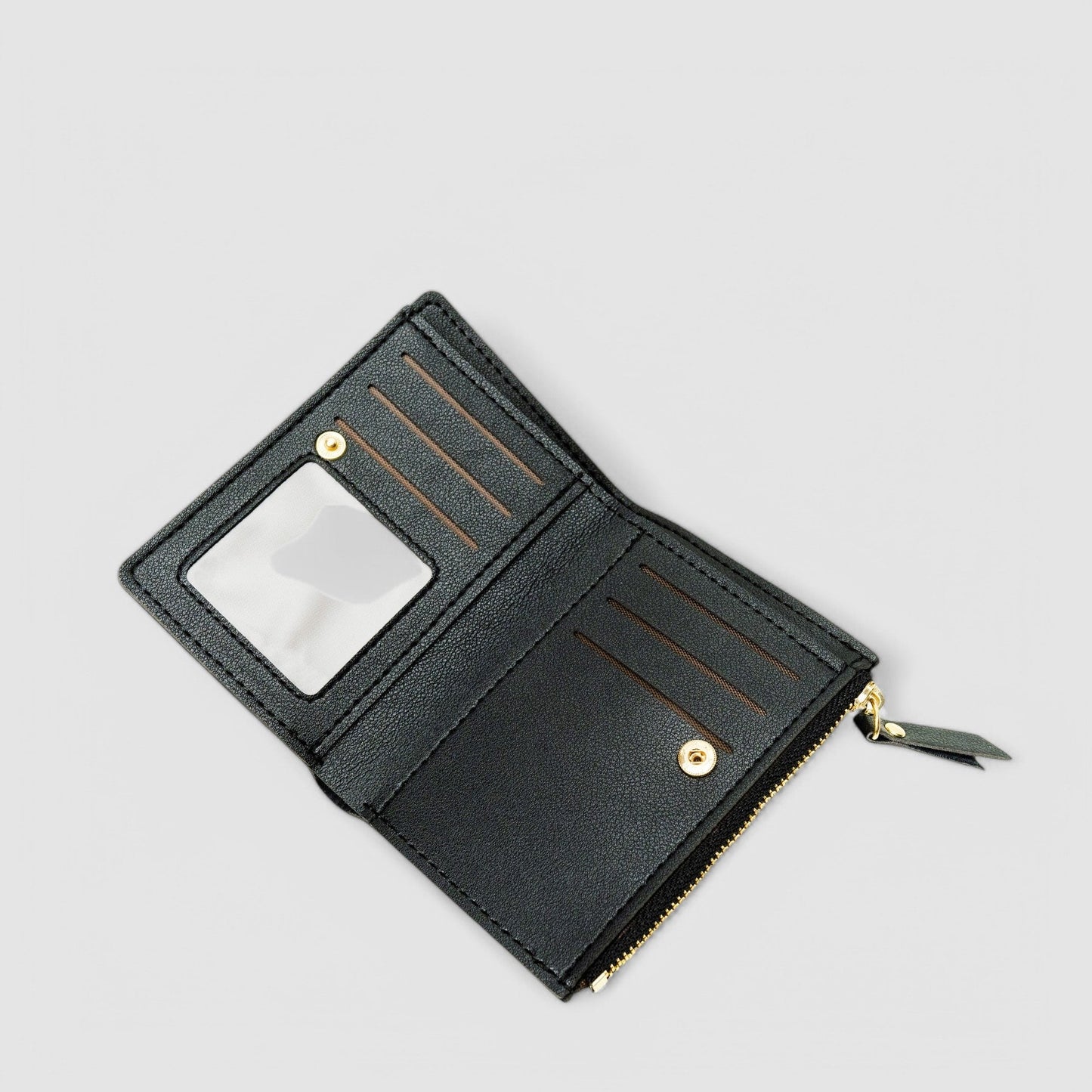 Dames portemonnee met geborduurde details