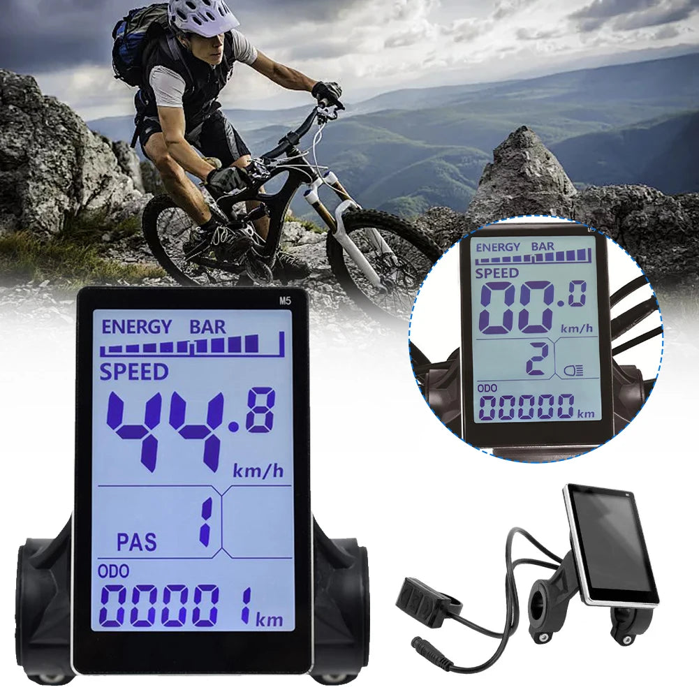 Smart M5 E-bike Display - Intuïtieve Snelheidsmeter & Geavanceerde Functies-Novormo