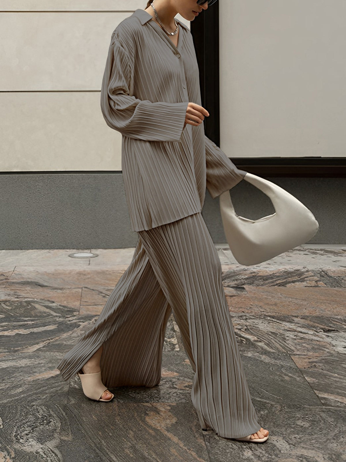 Oversized Dames Set met Top en Broek – Comfortabel en Modieus