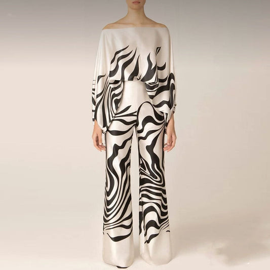 Tweedelige Satijnen Set – Chic, Glanzend en Verfijnd