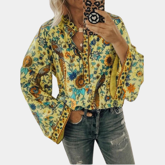 Zomerse Blouse met Bloemenprint