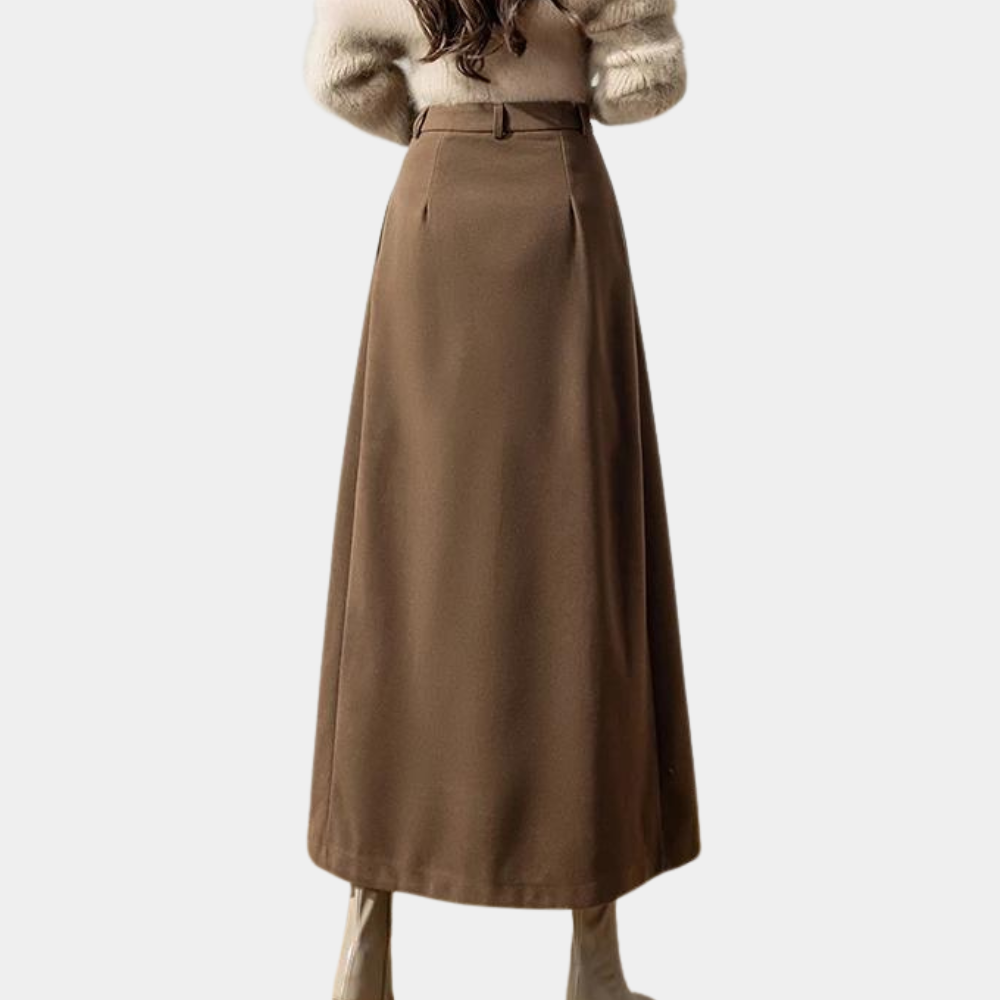 Elegante damesrok met wolmix – klassiek en flatterend