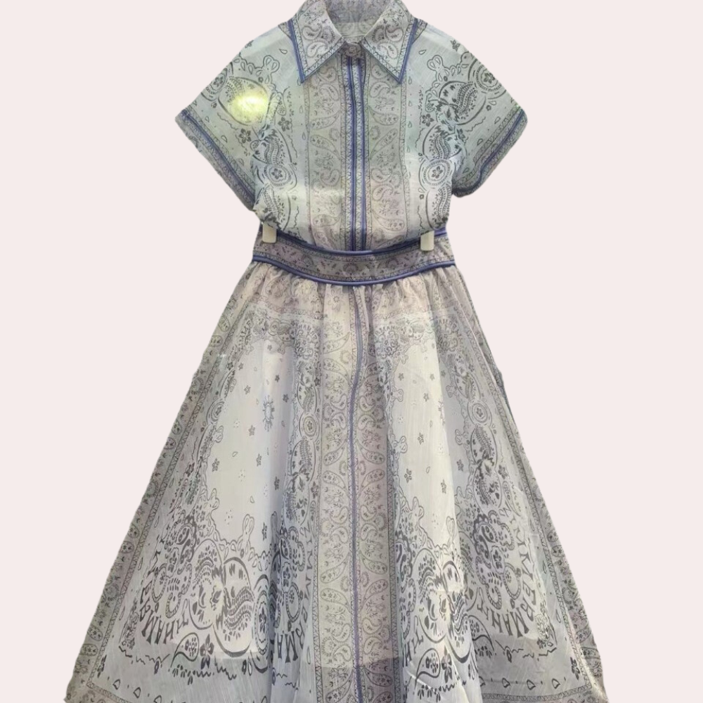 Zomerjurk van Linnen met Elegante Pasvorm voor Dames